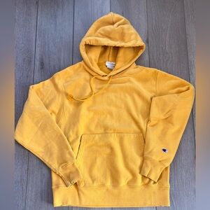 Champion Bright Yellow Hoodie old Skool